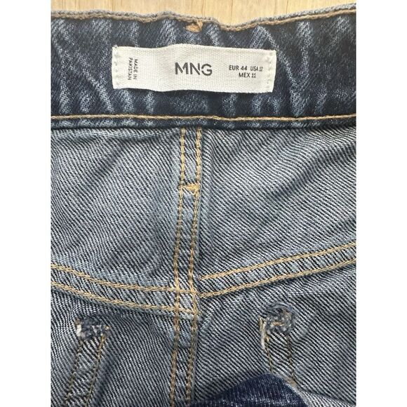 MNG Balloon Fit Jeans Sz 12 Loose Fit Standard Length EUR 44 Medium Wash Pants - Picture 6 of 6